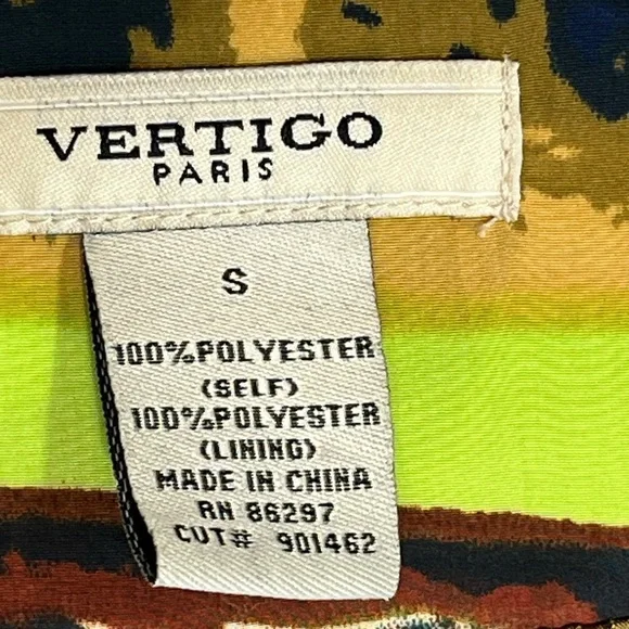 Trench Peacoat by Vertigo Paris, Colorful Versatile Lightweight Small - Picture 5 of 12